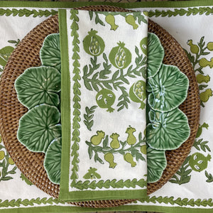 Green Pomegranate Napkin Set