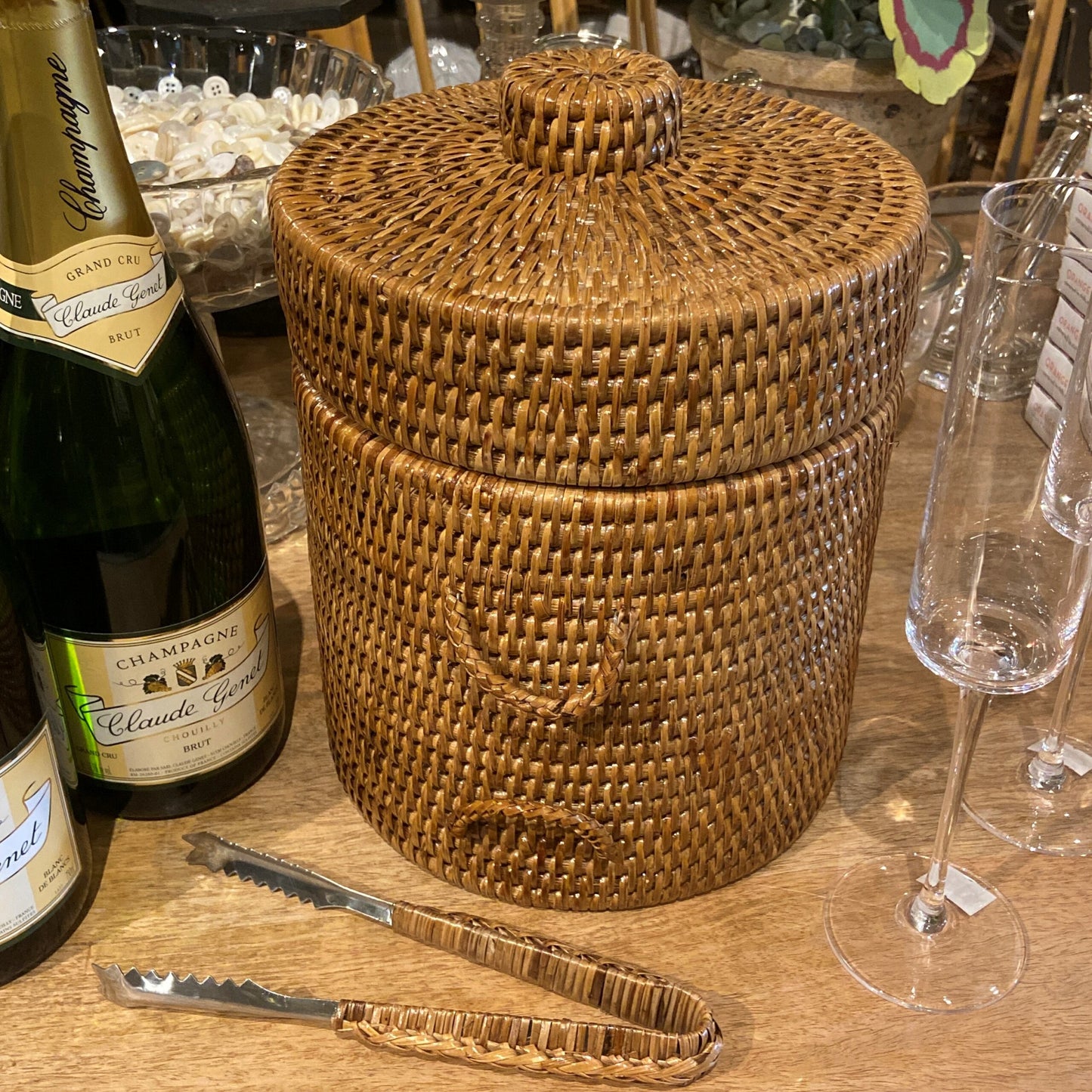 Rattan Ice Bucket