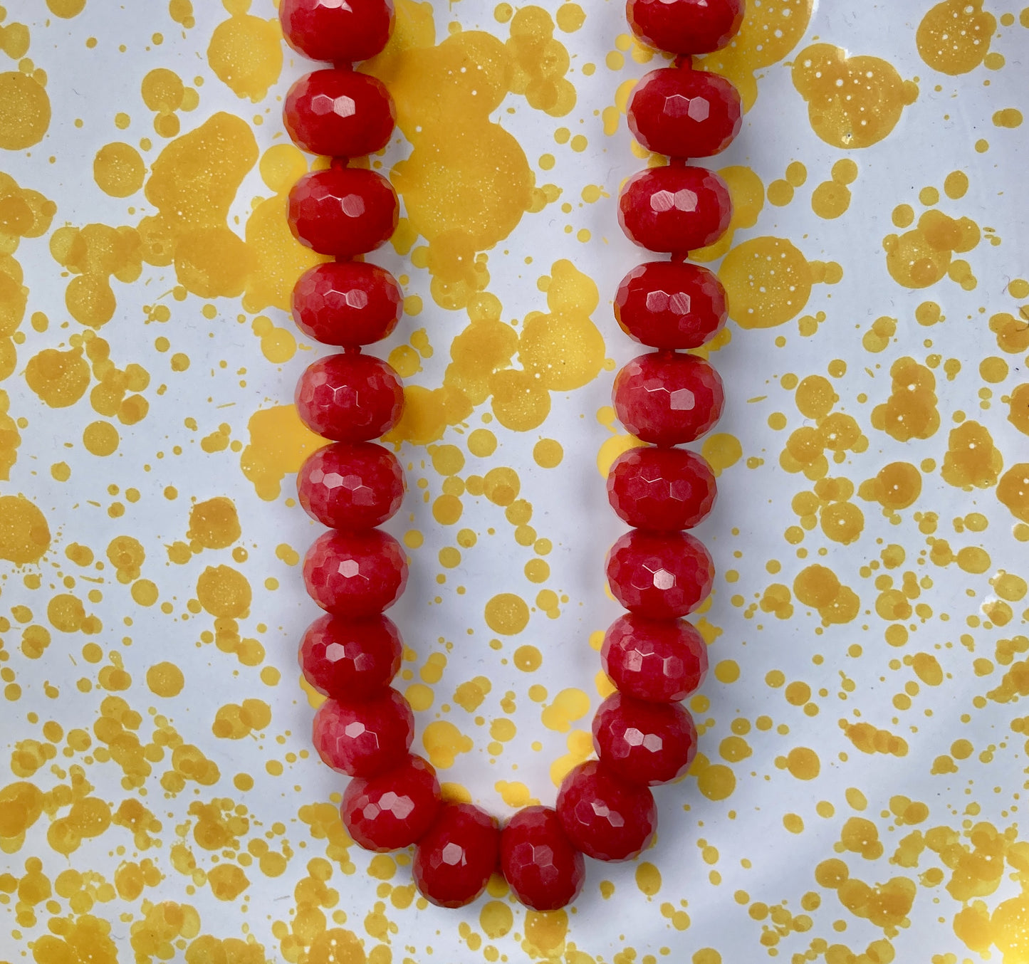 Cherry Quartz Rondell Necklace