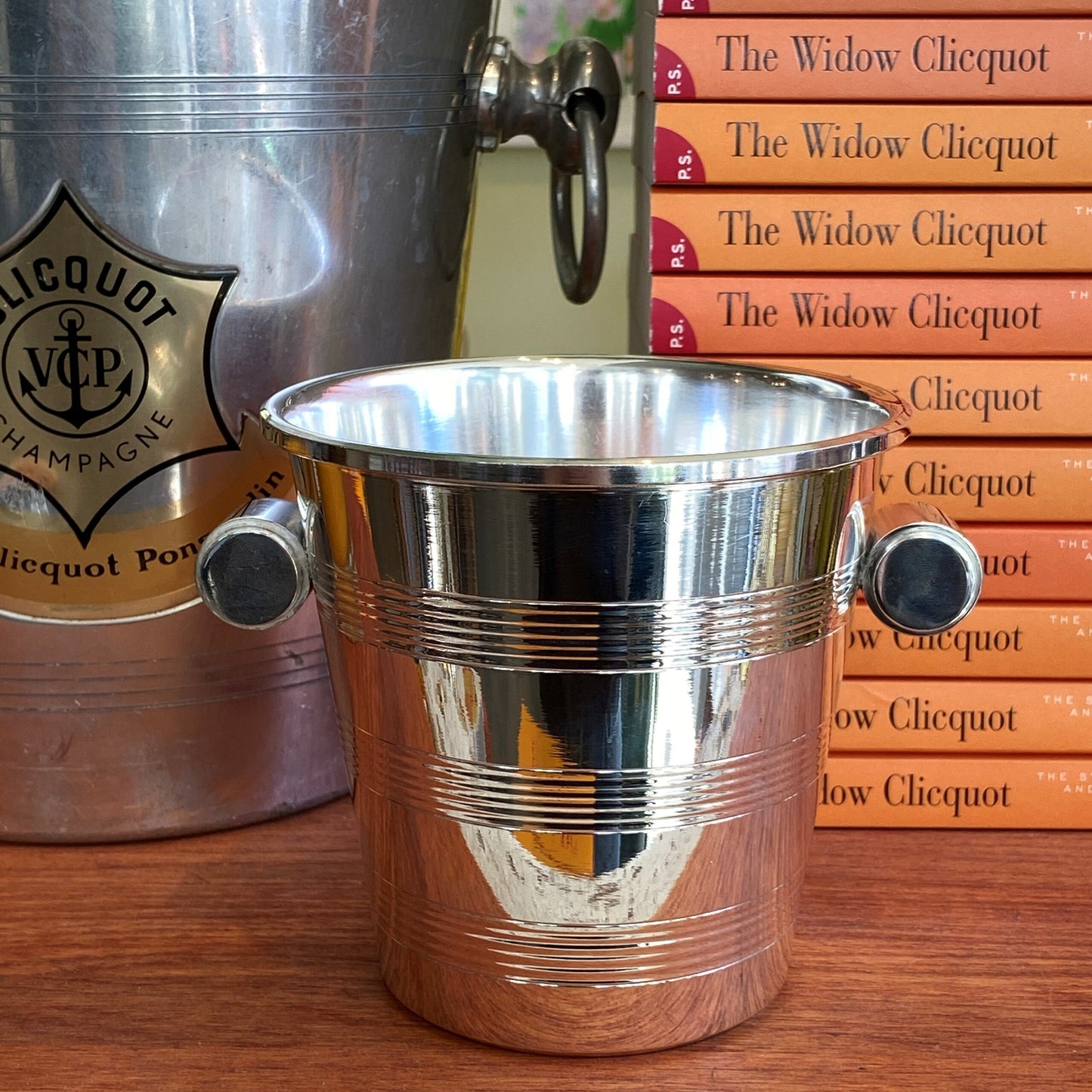 Vintage Banded Ice Pail with Handles