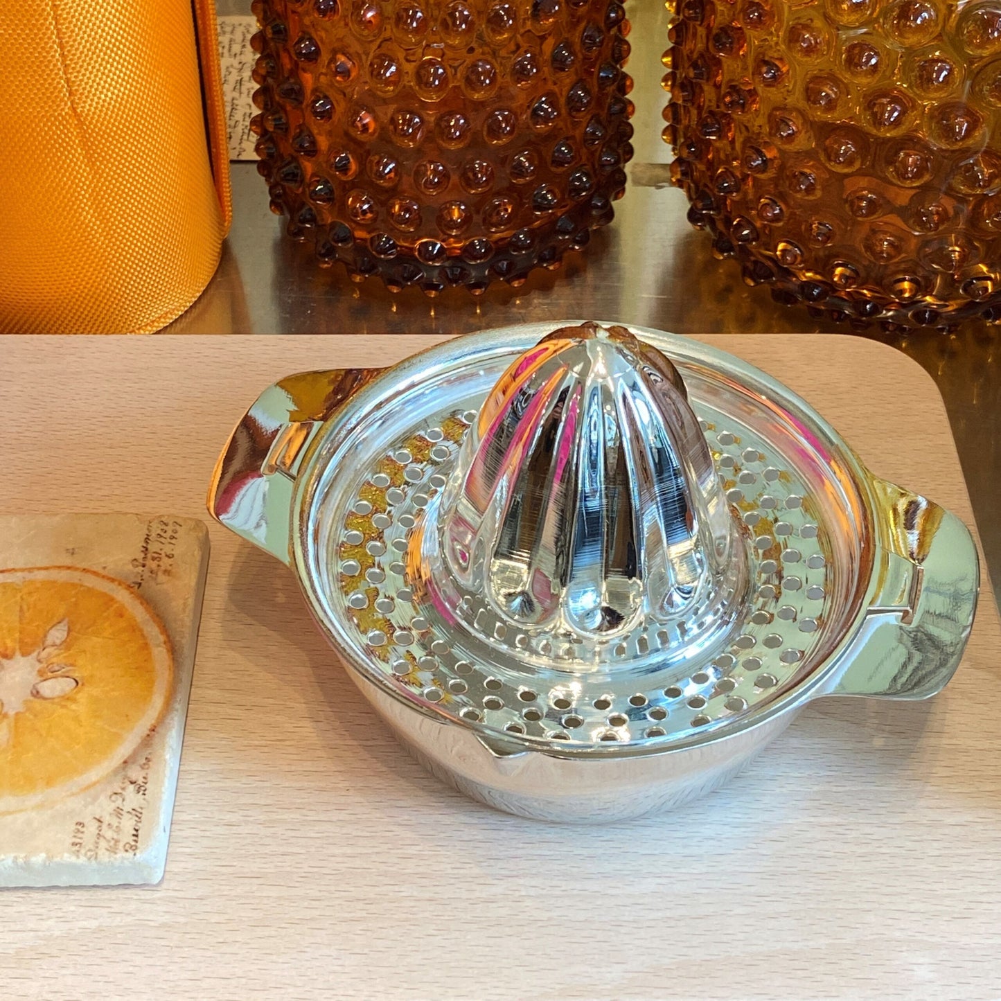 Citrus Strainer and Base