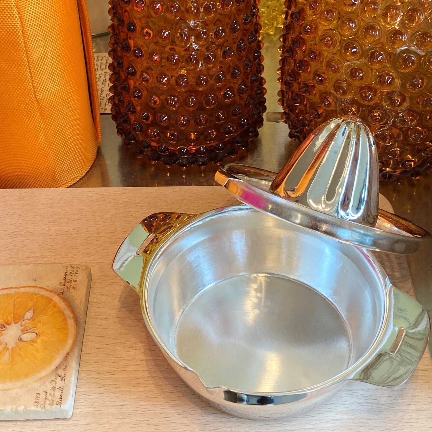 Citrus Strainer and Base