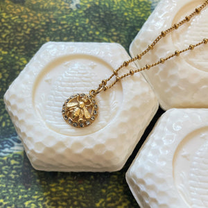 Swarovski Small Bee Necklace Gold