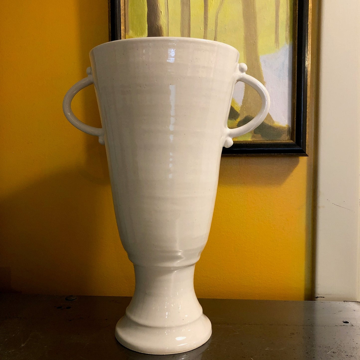 Oval Pedestal Vase