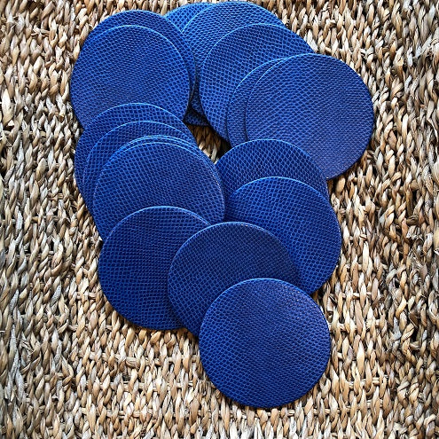 Navy Snakeskin Coaster