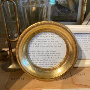 4" Round Frame with Gold Foil