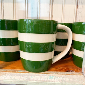Cornishware Green Striped Large Mug