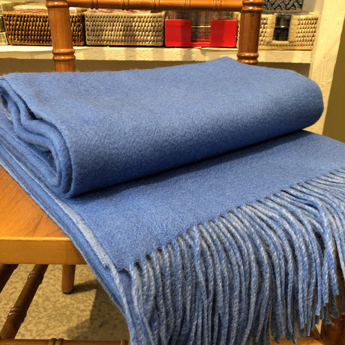 Carolina Blue & Light Blue Throw