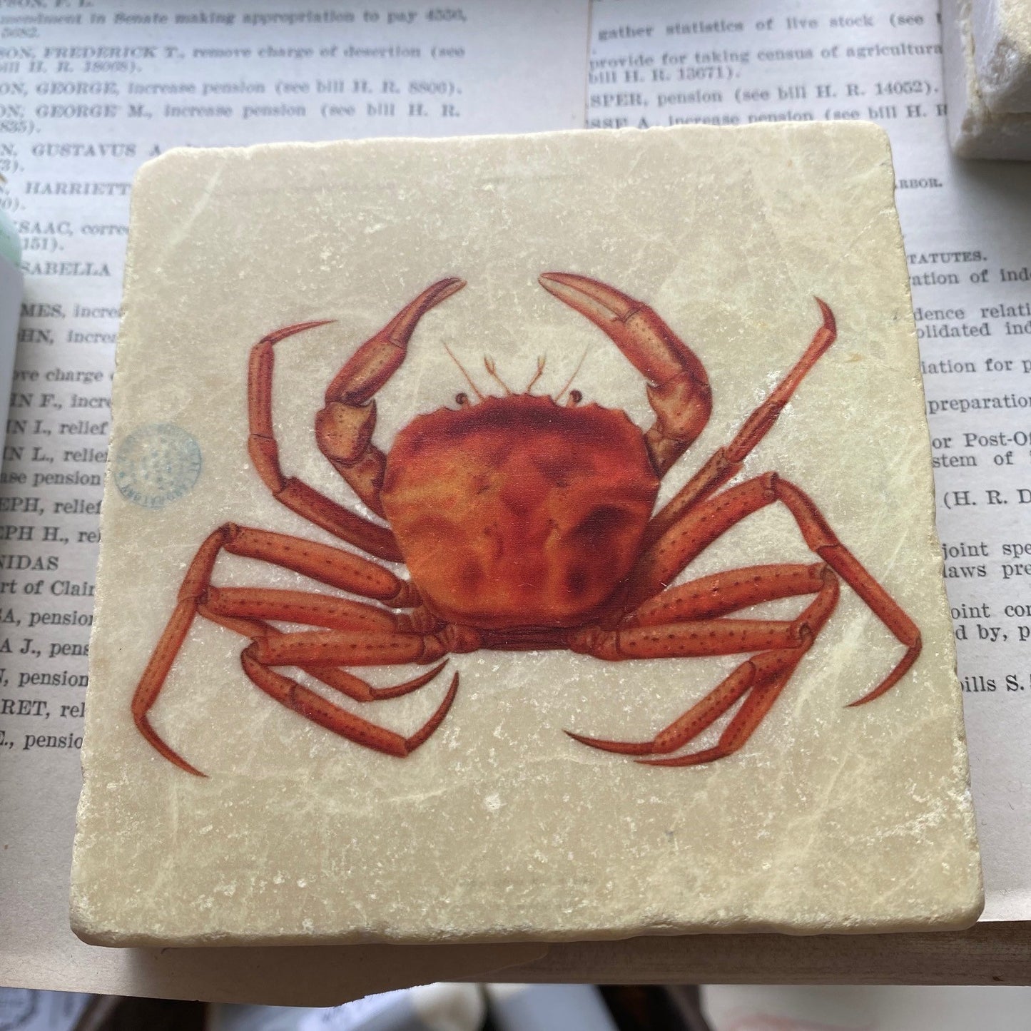 Crab Marble Coaster
