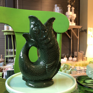 Dark Green Gluggle Jug