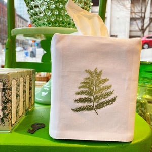 Fern Tissue Box Cover