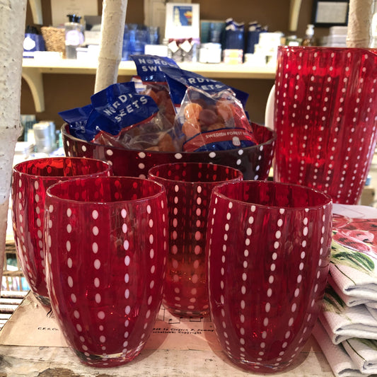 Red Dotted Tumbler