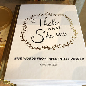 That's What She Said Book