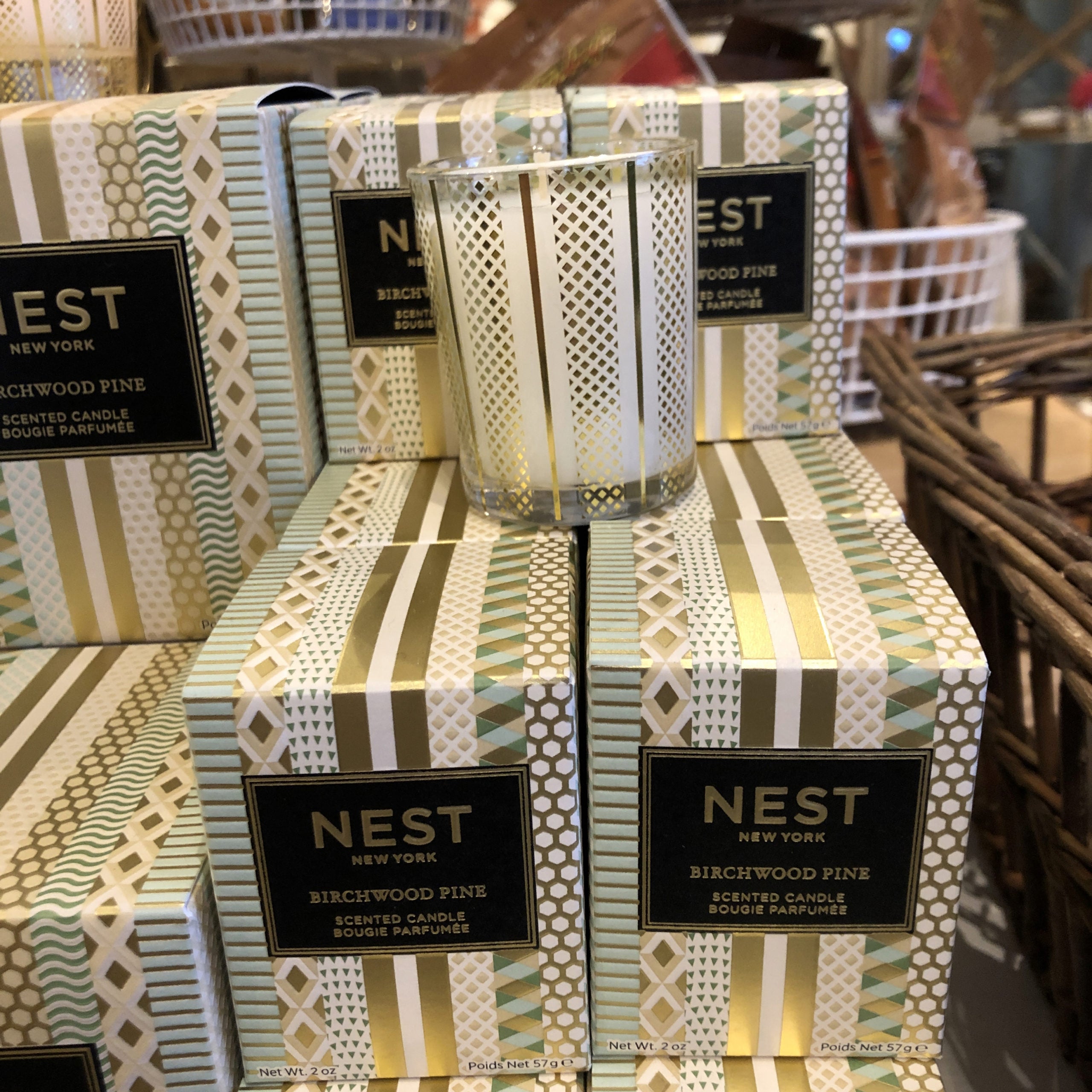 Nest New York Birchwood Pine Scented Candle in Box 2oz Votive