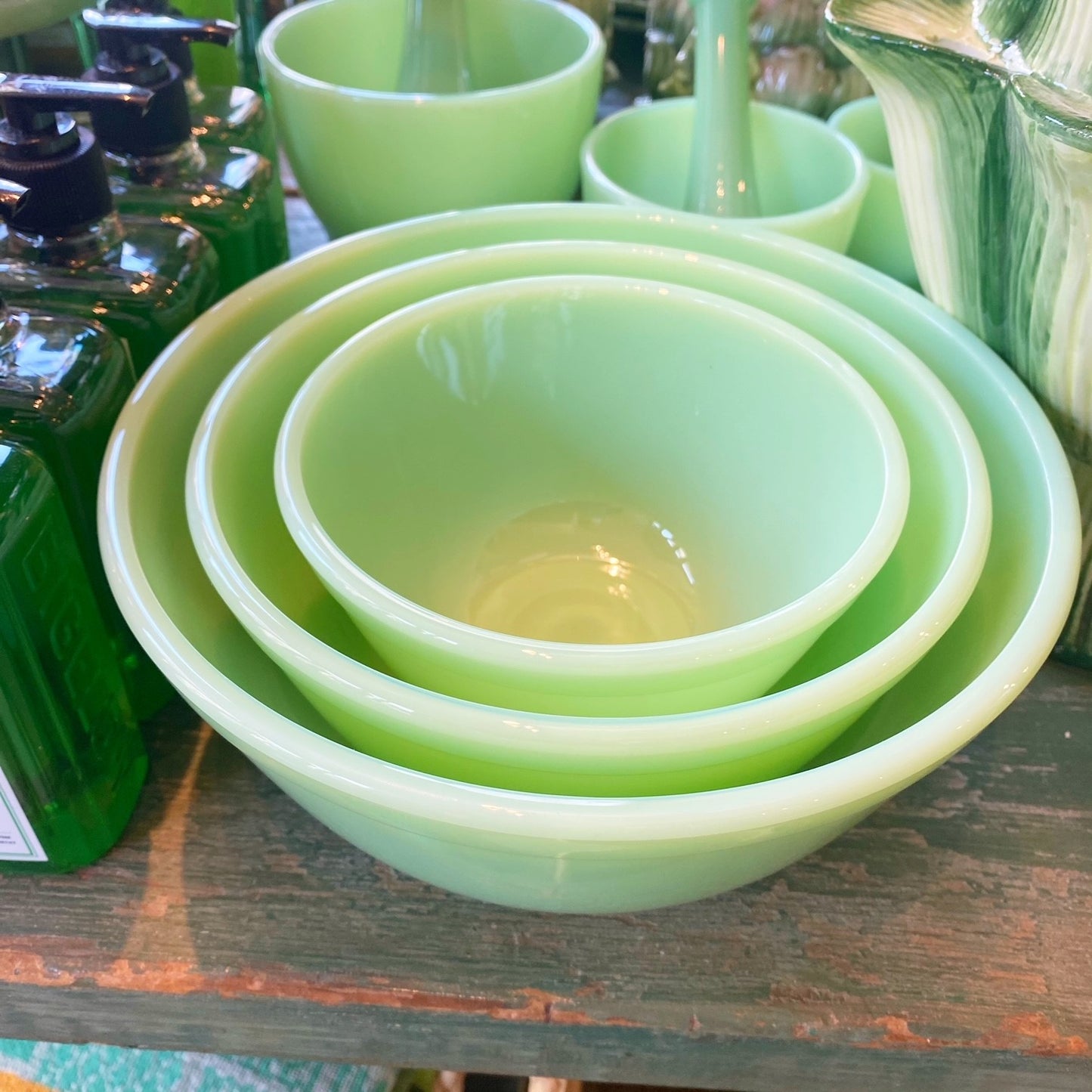 Large Jadeite Mixing Bowl