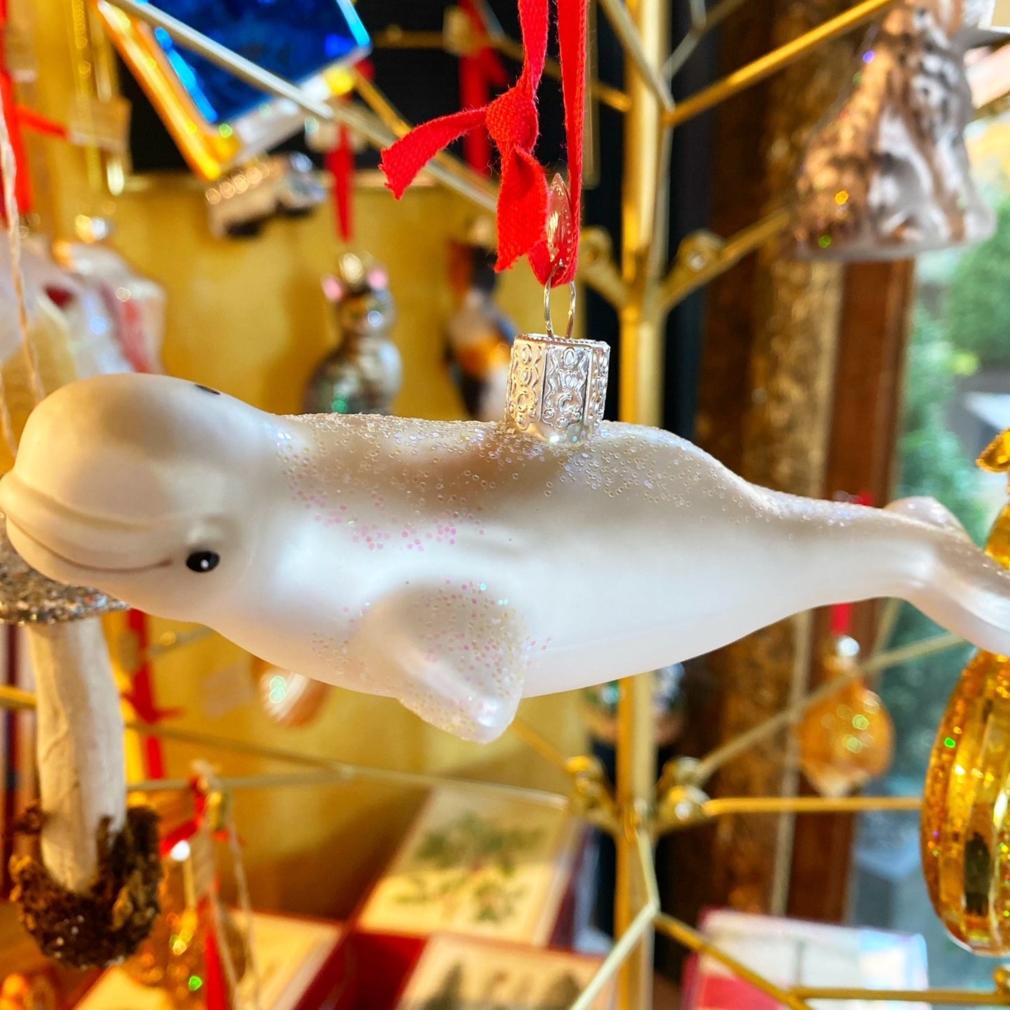 Beluga Whale Ornament