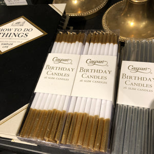 Gold Foil Birthday Candles
