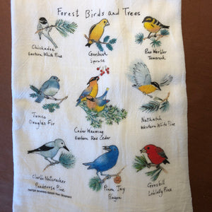 Forest Bird Flour Sack Towel