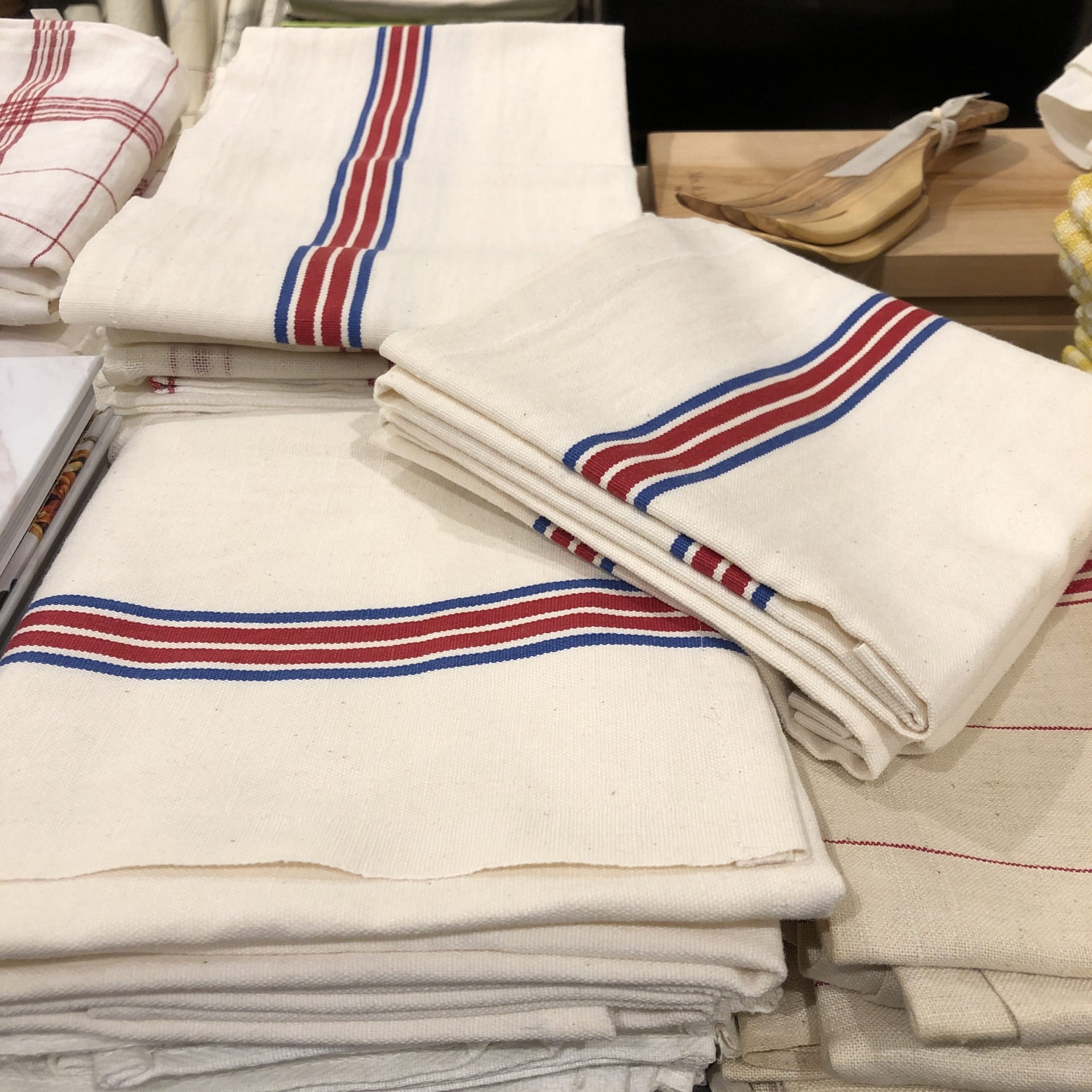 WIDE STRIPE LINEN KITCHEN TOWELS - Privet House Supply