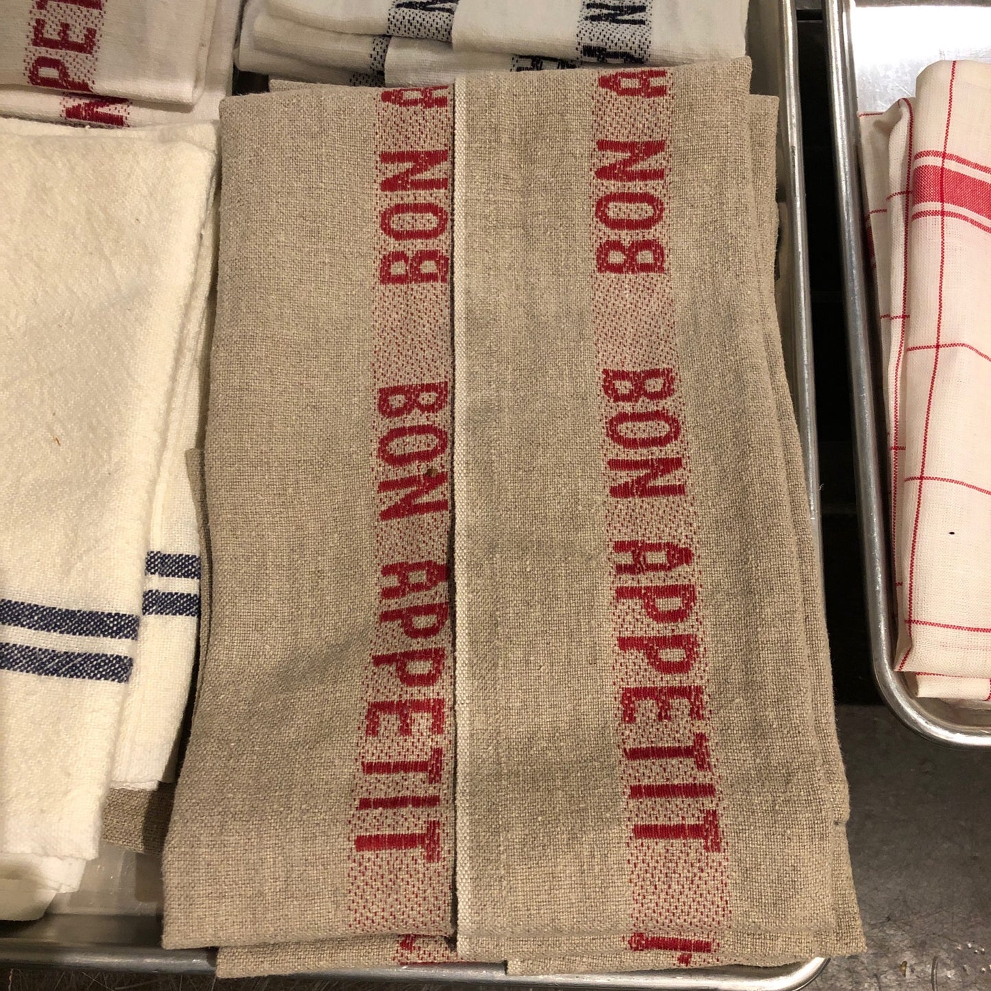 Red & Linen Bon Appetite Tea Towel