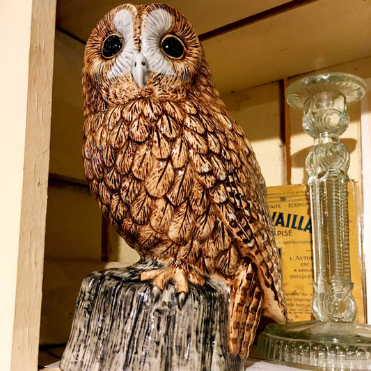 Tawny Owl Vase