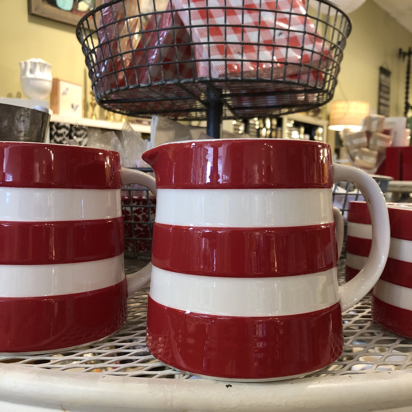 Cornishware Red Large Jug