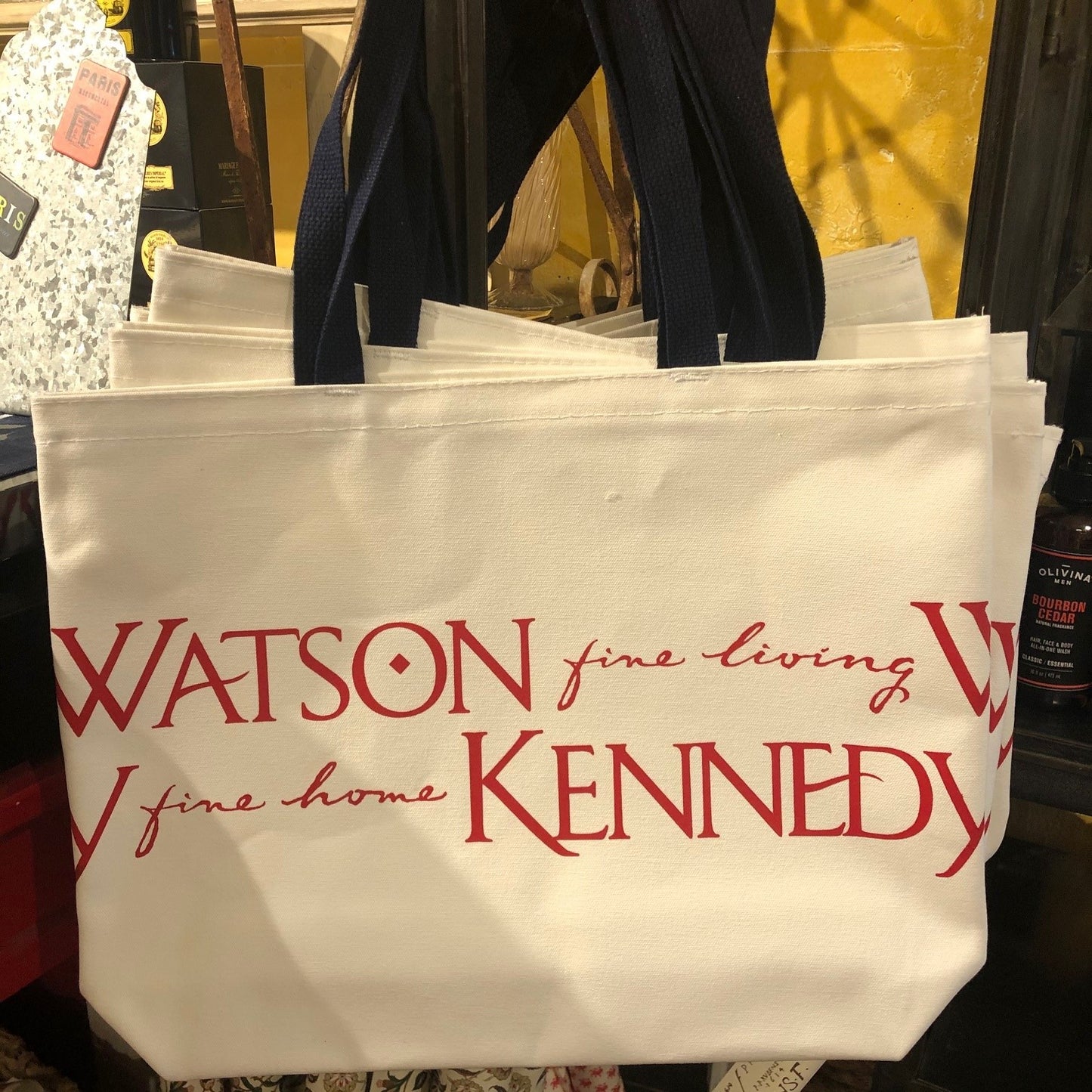Watson Kennedy Red, White and Blue Tote Bag