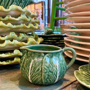 Green Cabbage Milk Jug