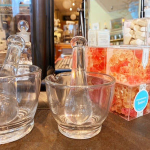 Small Glass Mortar & Pestle