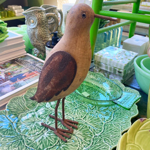 Wooden Long Legged Bird