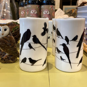 Birds on a Wire Votive Holder